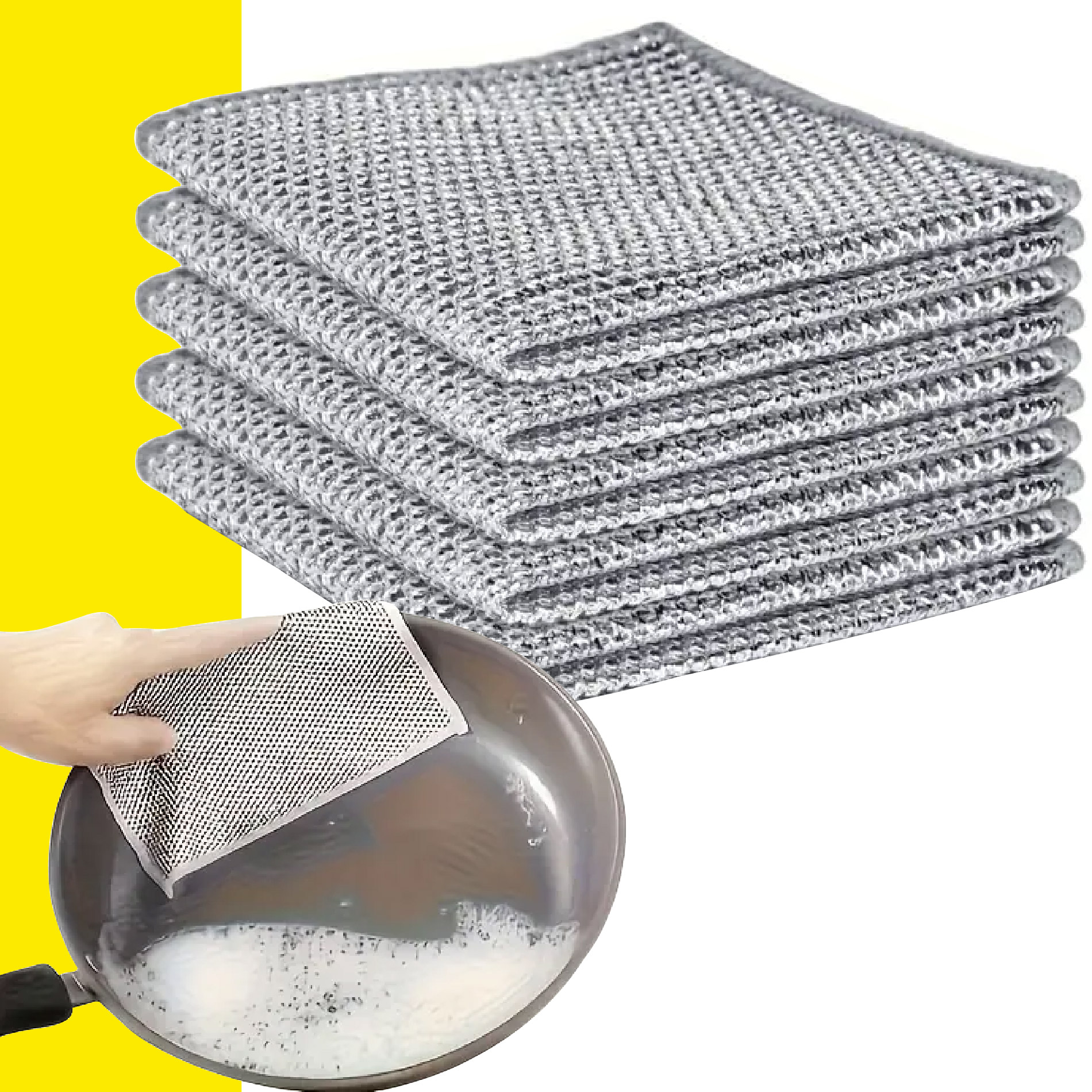 Set X5 Paños De Alambre Limpieza Cocina